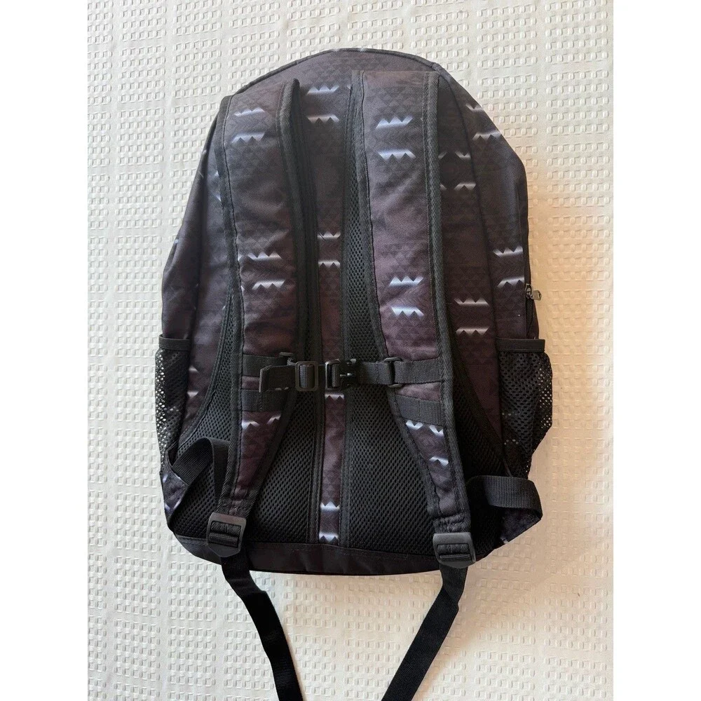 Rock & Roll Denim Large Black Backpack Mesh Pockets Western Zippers Unisex
